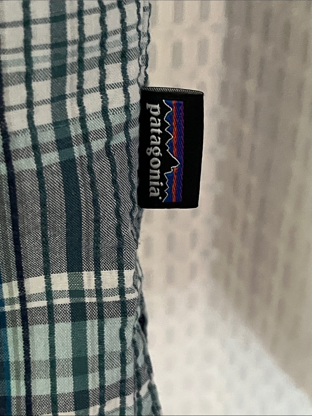 Patagonia Worn Wear Eco Plaid Hiking Trail Shirt Organic Cotton Poly Men’s M - Picture 5 of 11